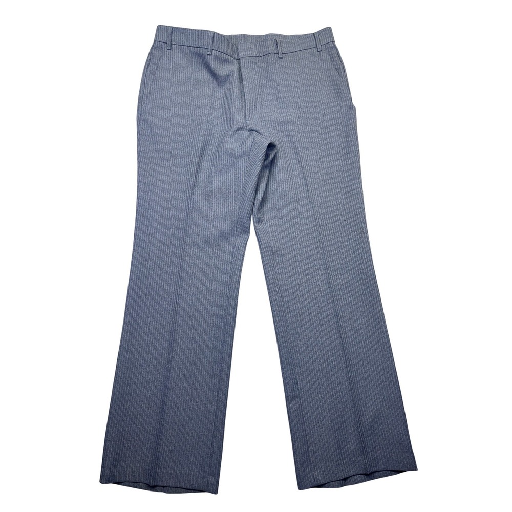 VTG Levi's Action Slacks Gray Pinstripe Dress Pants‎ Career Office Sz 38" 1983